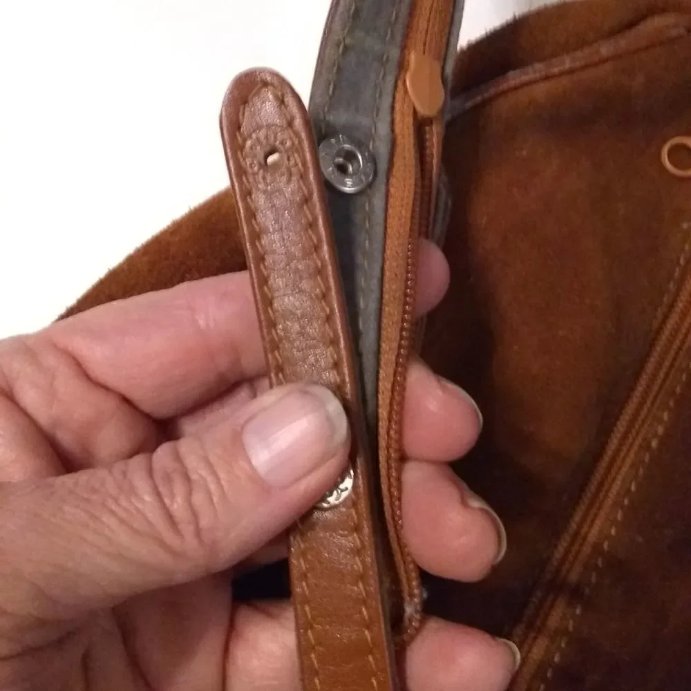 Vintage Celebrities brushed leather bag